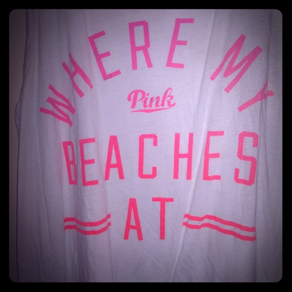 Pink muscle shirt
